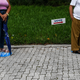 Voters wait in line to cast their early ballots at Miami Beach City Hall in Miami Beach, Florida on October 20, 2020.